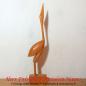 Preview: Vintage Kranich aus Holz (35cm)