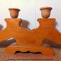Preview: Vintage Kerzenständer aus Holz (39cm)