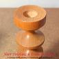 Preview: Vintage Kerzenständer aus Holz (20,5cm)