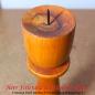 Preview: Vintage Kerzenständer aus Holz (22,5cm)