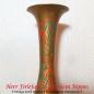Preview: Vase aus Messing mit Emaille-Dekor (32,5cm)