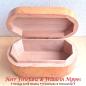 Preview: Kleine Vintage Dose aus hellem Holz (6,5cm hoch)