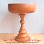 Preview: Vintage Schale aus Holz (20cm hoch)