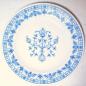 Preview: 9 Vintage Frühstücksteller mit blauem Dekor