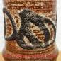 Mobile Preview: STREHLA Lava Vase in braun & beige (14cm)