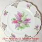 Preview: 9 Vintage Frühstücksteller mit Blumendekoren