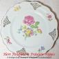 Preview: 9 Vintage Frühstücksteller mit Blumendekoren