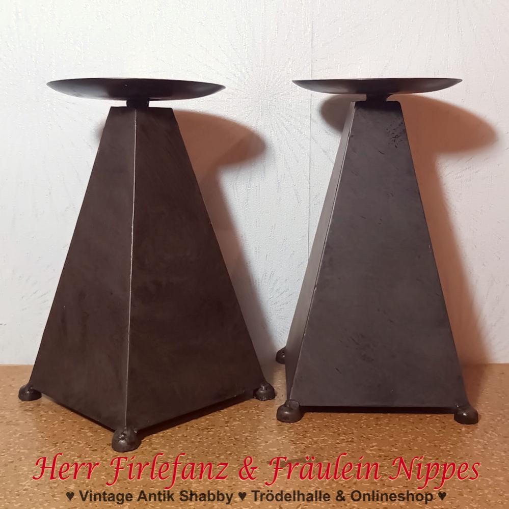 Preview: 2 Kerzenständer aus Eisen