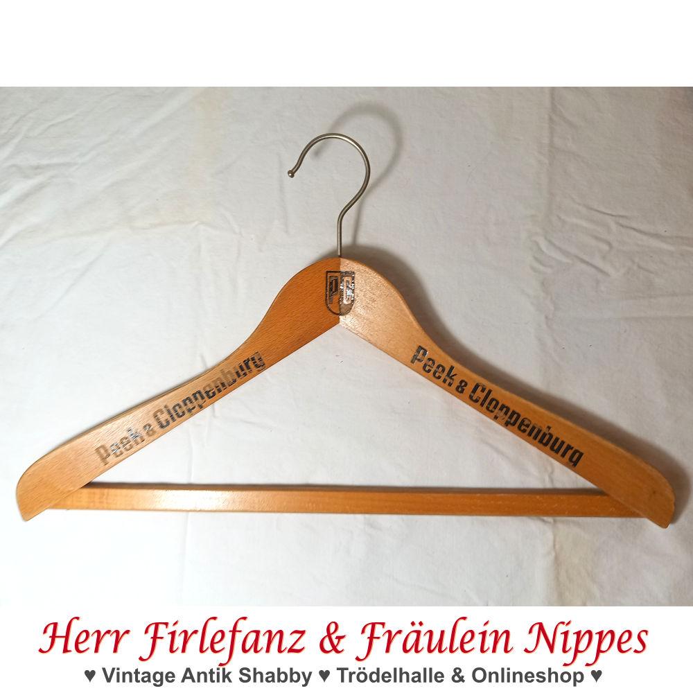 Preview: 7 Vintage Kleiderbügel mit Aufdruck