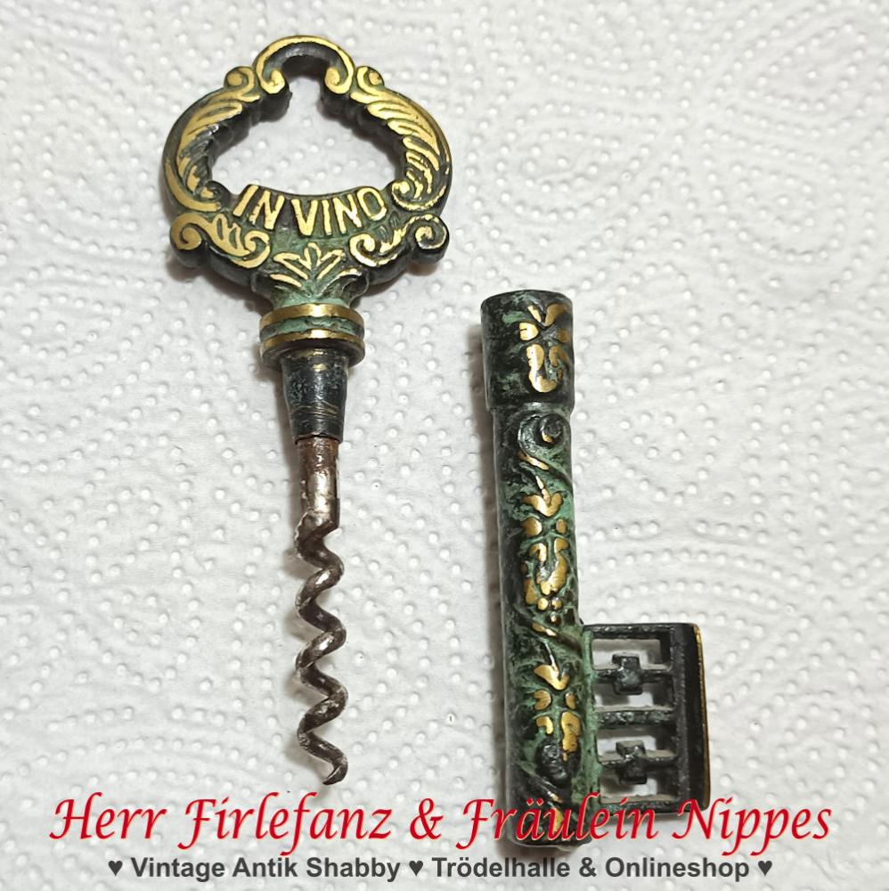 Vintage Schlüssel Korkenzieher