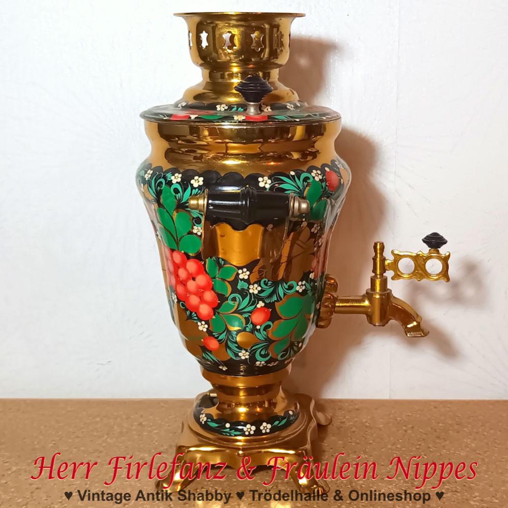 Preview: Russischer Vintage Samowar (33cm) (NUR ZUR DEKO)