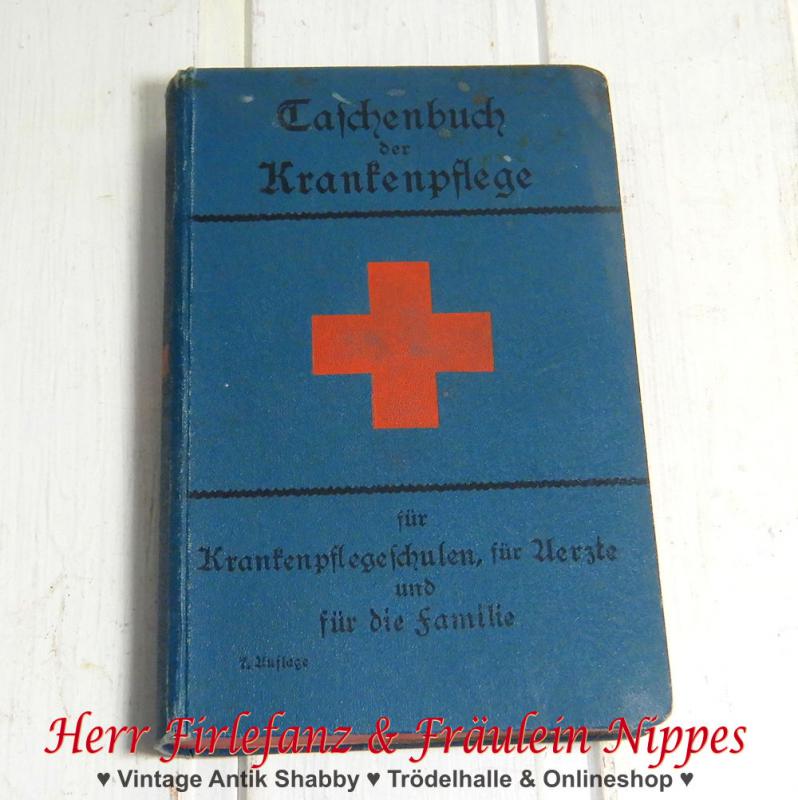 Altes Buch Taschenbuch der Krankenpflege von 1914 inkl. anatomischen Tafeln (Thema Arzt, Medizin)