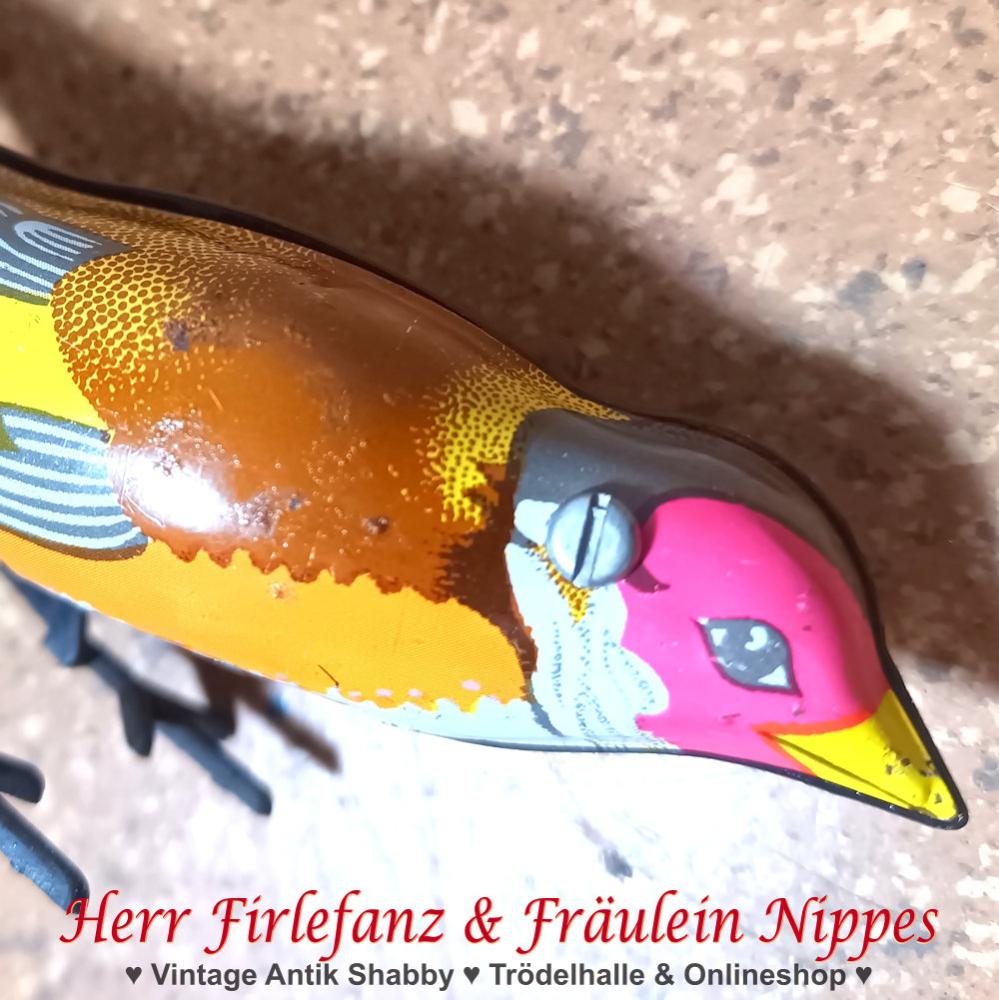 Vintage Blechspielzeug Vogel (DDR)