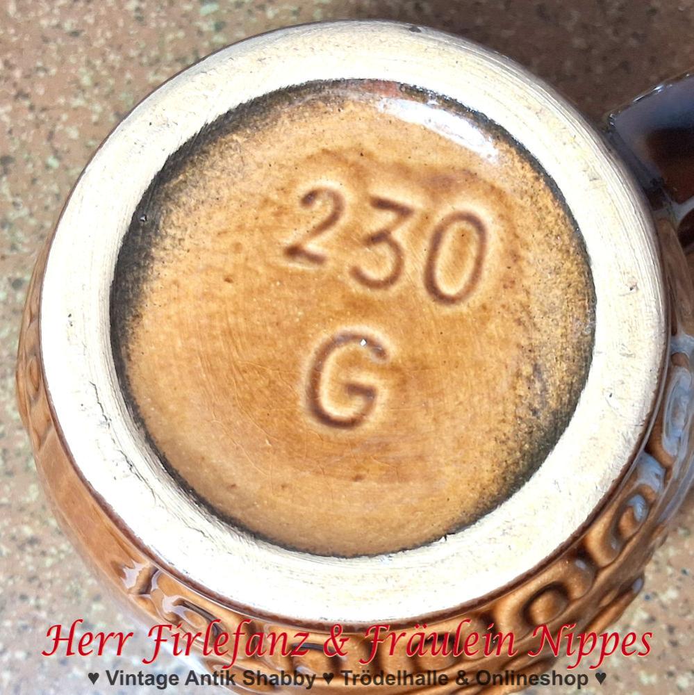 Preview: Braune DDR Keramik - Tasse