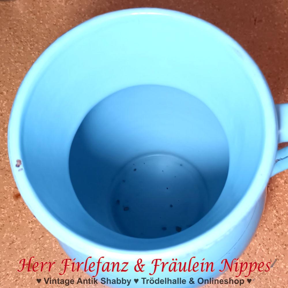 Vintage Emaille Vase / Krug 24cm