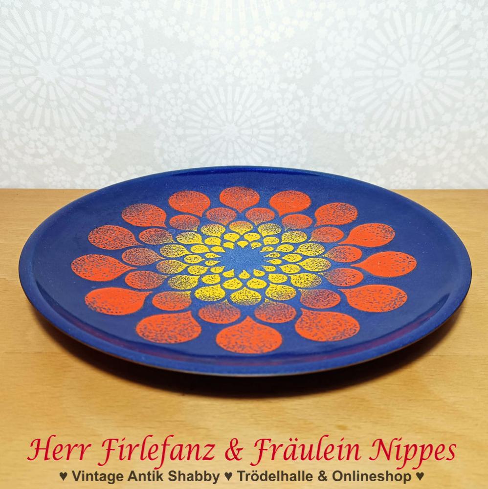 Preview: Vintage Emaille Teller (Ø 25cm)