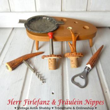 Preview: 6 tlg. Vintage Bar Set in Horn-Optik