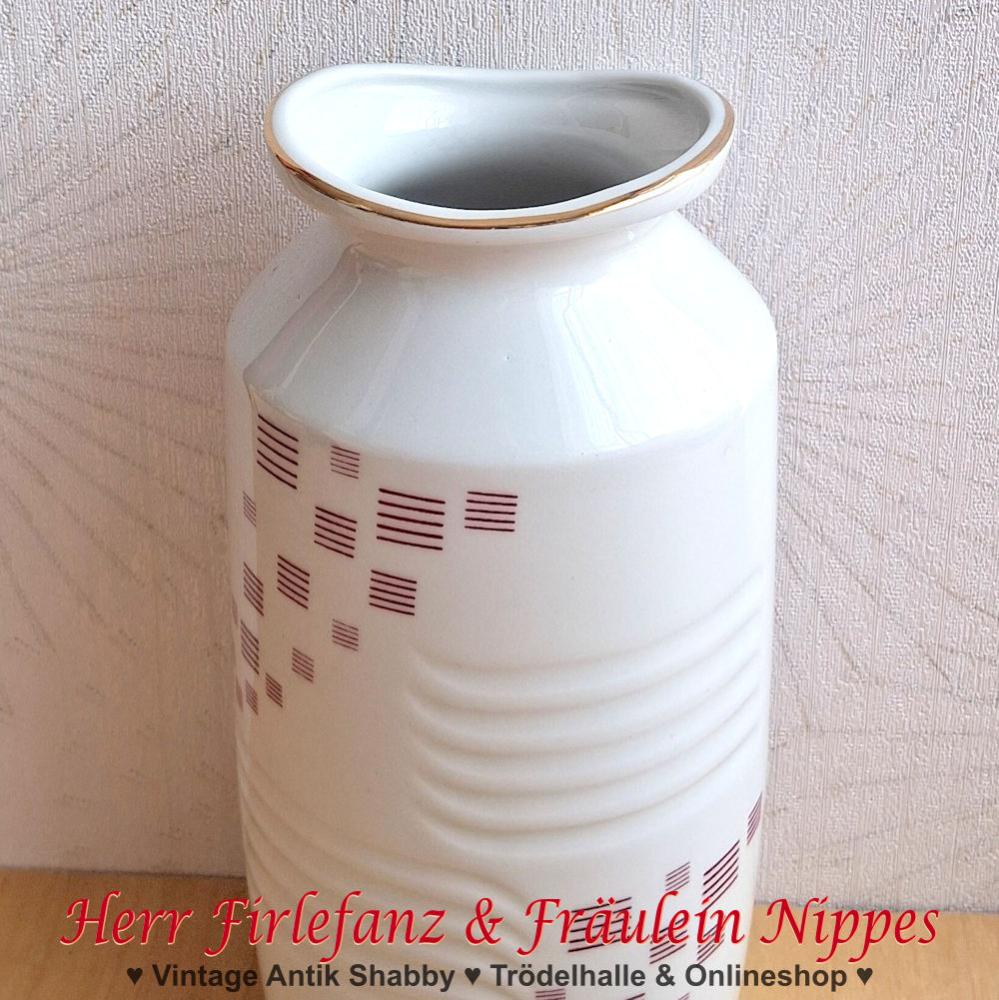 Preview: Vase mit Vintage Dekor (21cm) (Wagner & Apel)