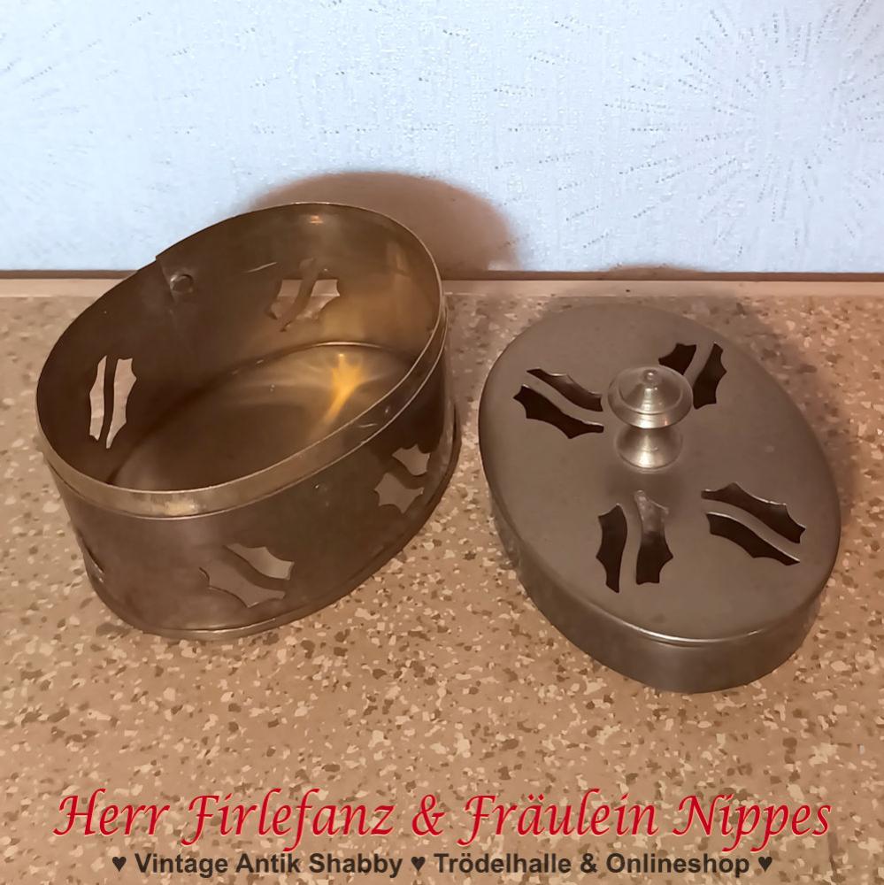 Preview: Kleine goldfarbene Schmuckdose