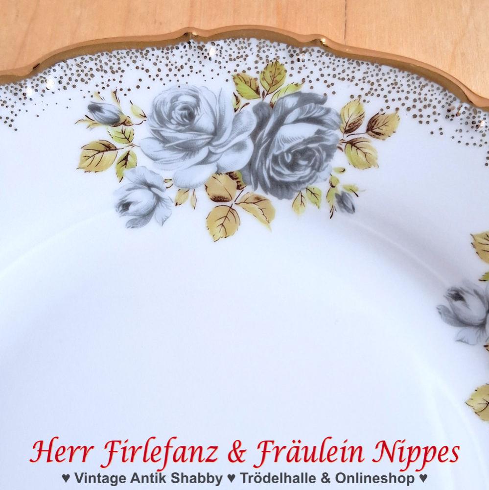 Preview: Sammeltasse mit grauen Rosen (Collection Carat Decor)