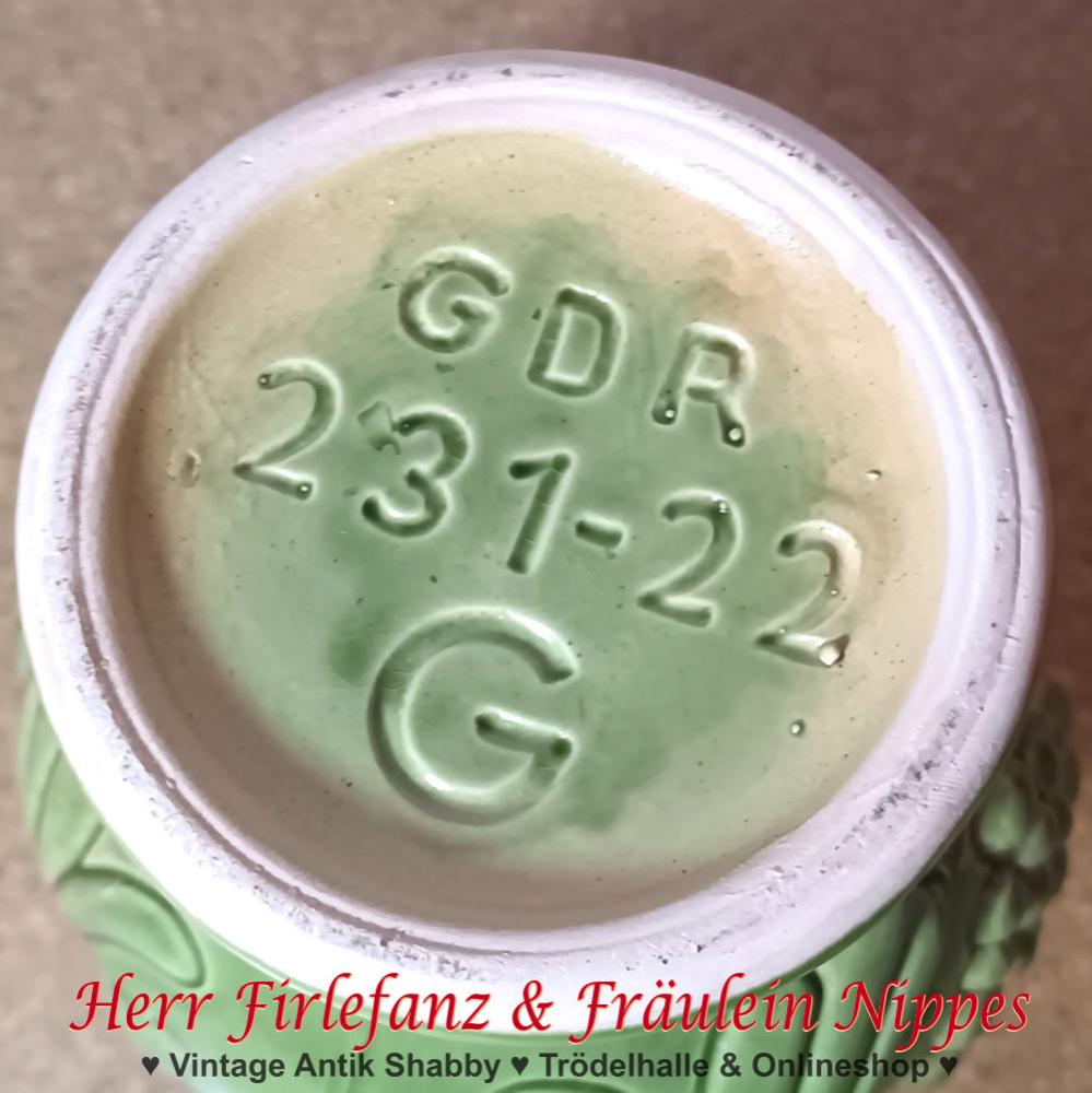 Preview: Grüner DDR Keramik Krug