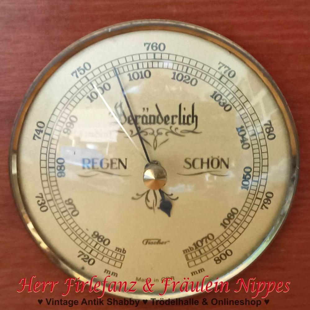 Vintage Hygrometer & Thermometer (Fischer)