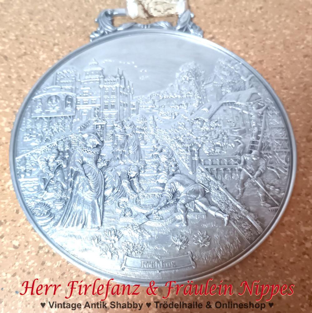 Jahreszeiten Wandteller aus Zinn (WMF)