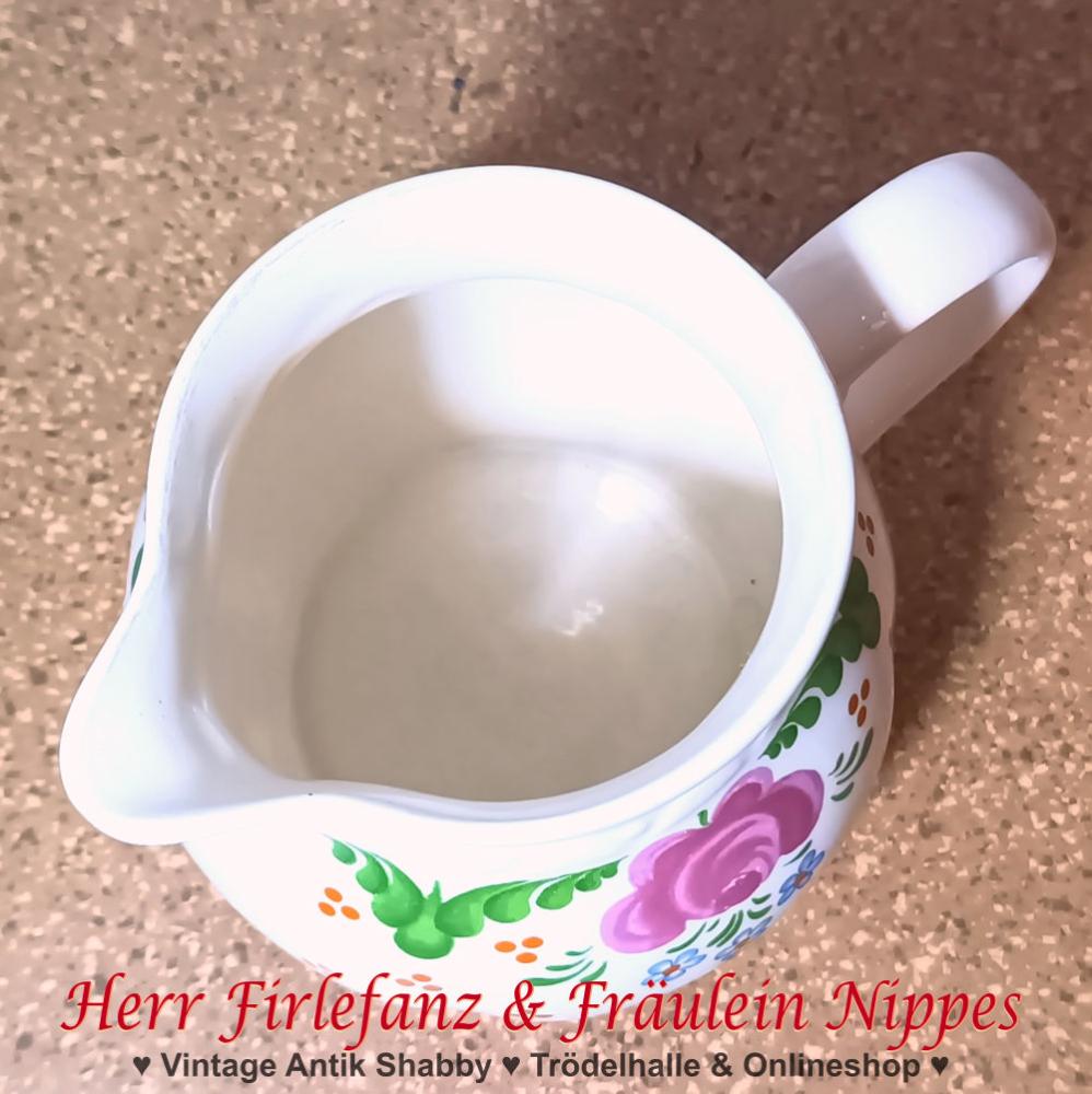 Preview: Vintage DDR Kanne mit Blumen Dekor (0,85L)