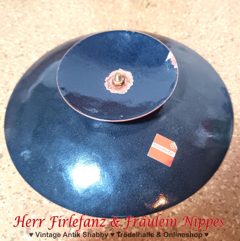 Preview: Vintage Emaille Kerzenständer (Ø 15,5cm)