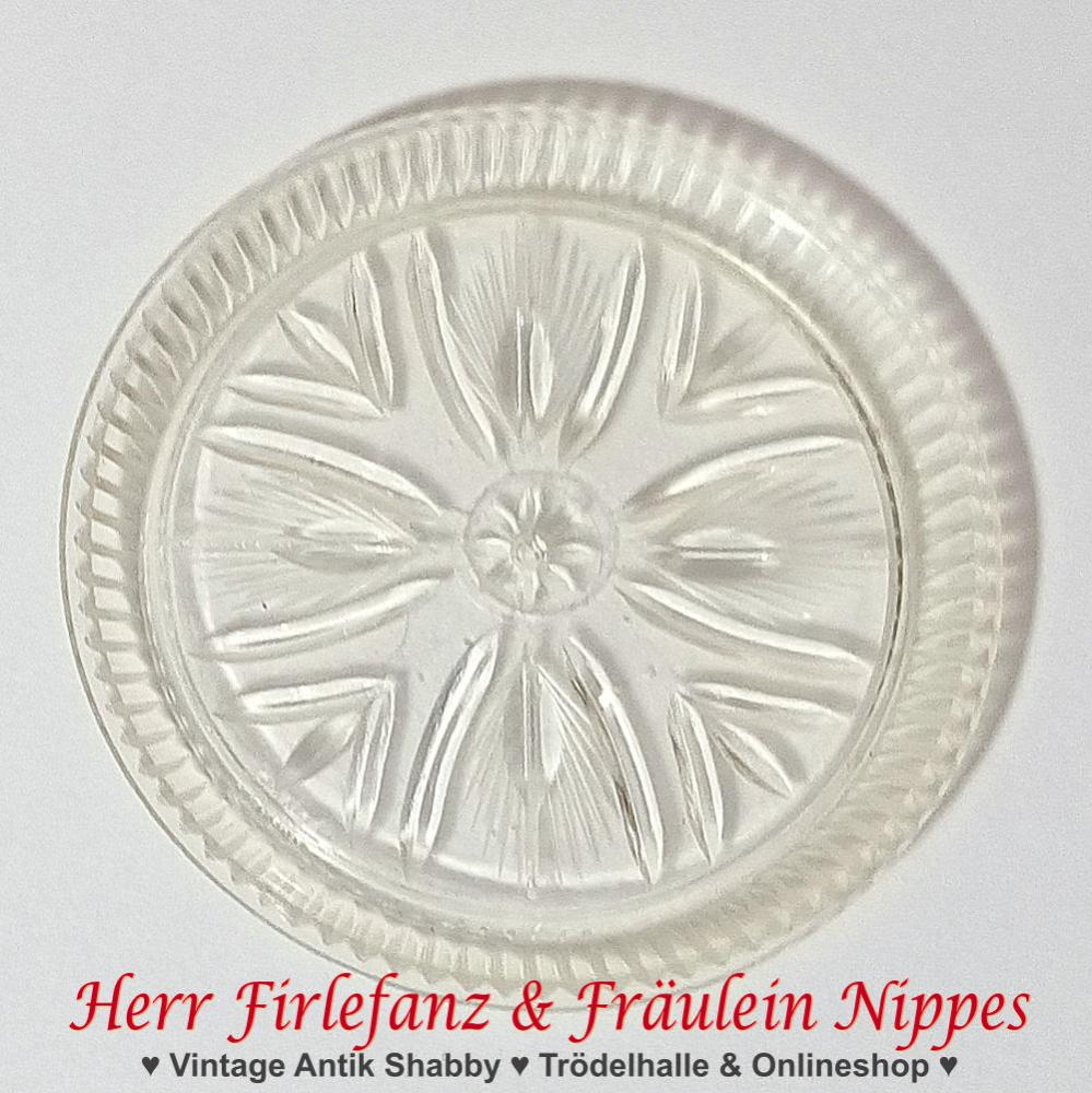 12 Plastkristall DDR Untersetzer (Ø 7cm)