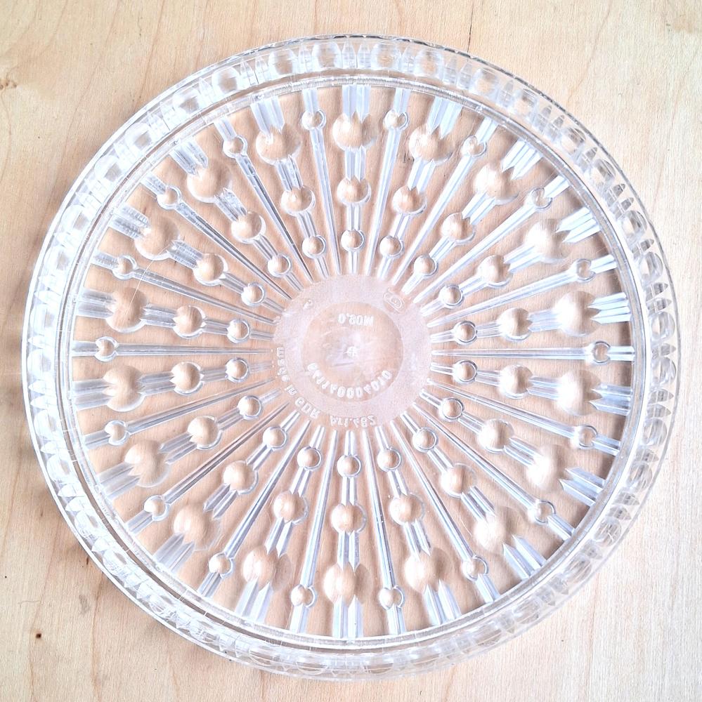 6 Plastkristall Teller (Ø 16cm)