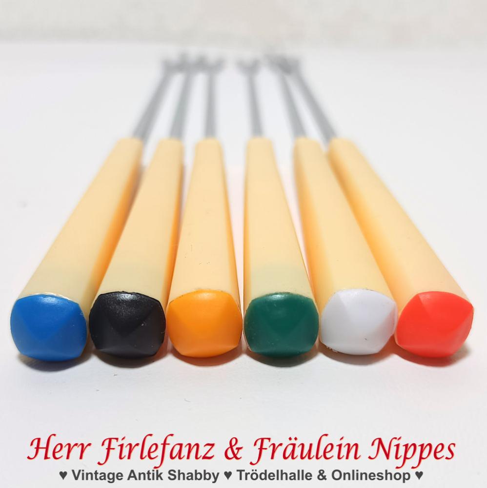 6 Vintage Fondue Gabeln