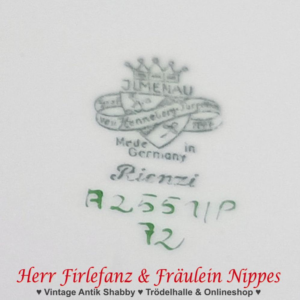 6 Vintage Frühstücksteller (Rienzi, Henneberg DDR)