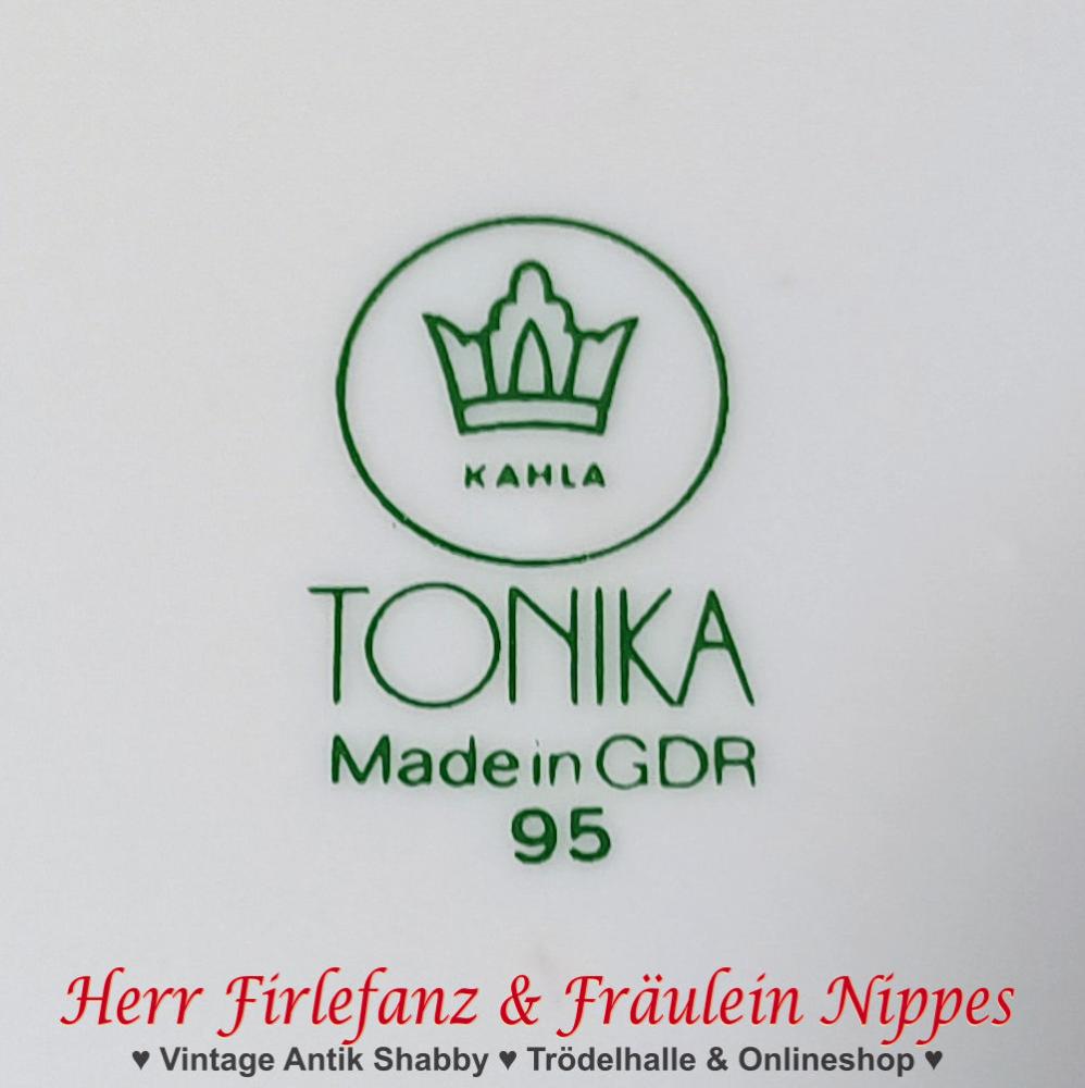 6 Vintage Frühstücksteller (Kahla, TONIKA)