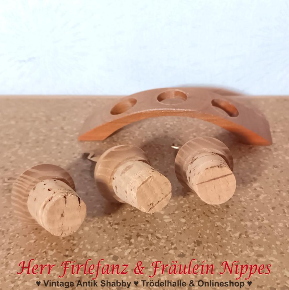 Vintage Korken Set mit Elefant & Katze