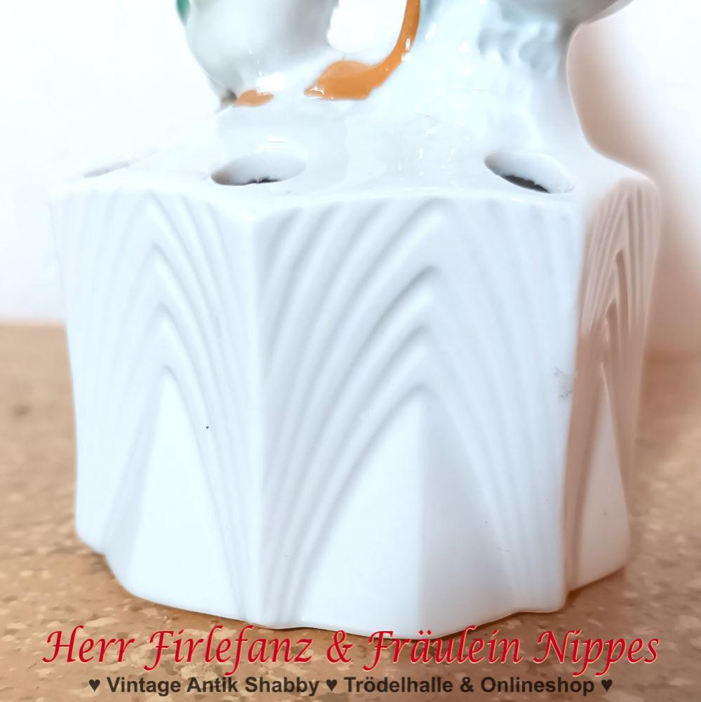 Stifthalter mit Enten aus Porzellan