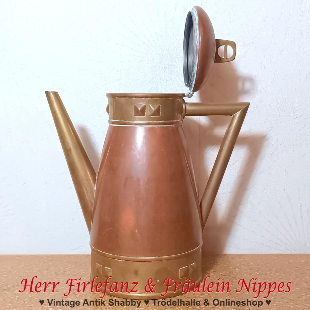 Art Deco Kaffee Set aus Messing & Kupfer