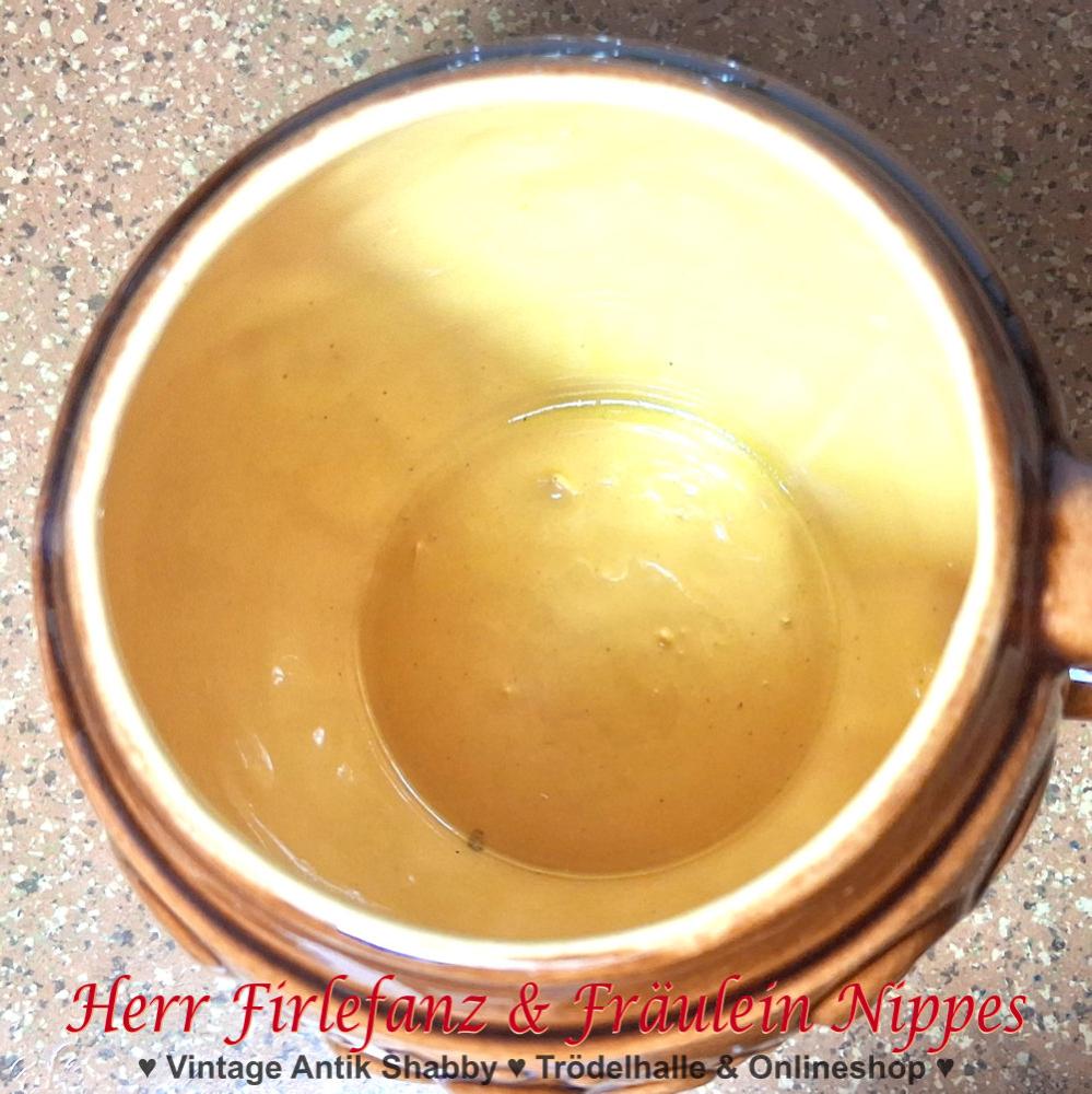 Braune DDR Keramik - Tasse