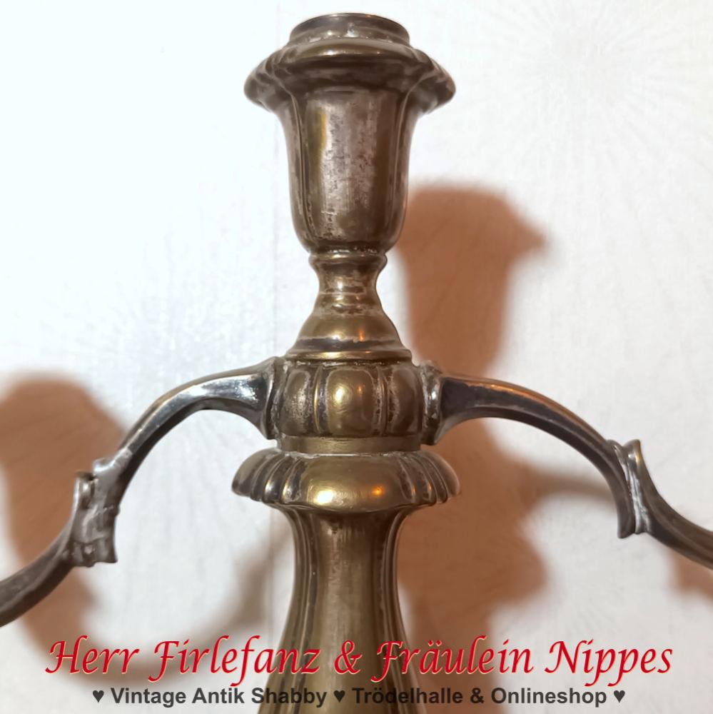 Antiker 3 flammiger Kandelaber (30cm)