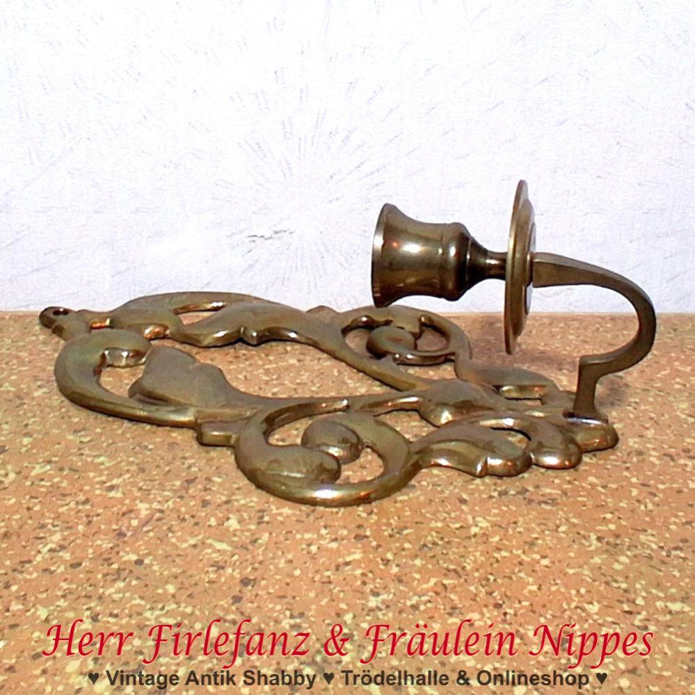 Wandkerzenhalter aus Messing (21cm)