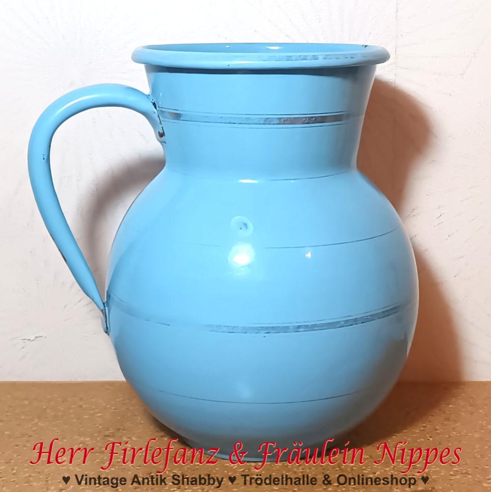 Vintage Emaille Vase / Krug 24cm