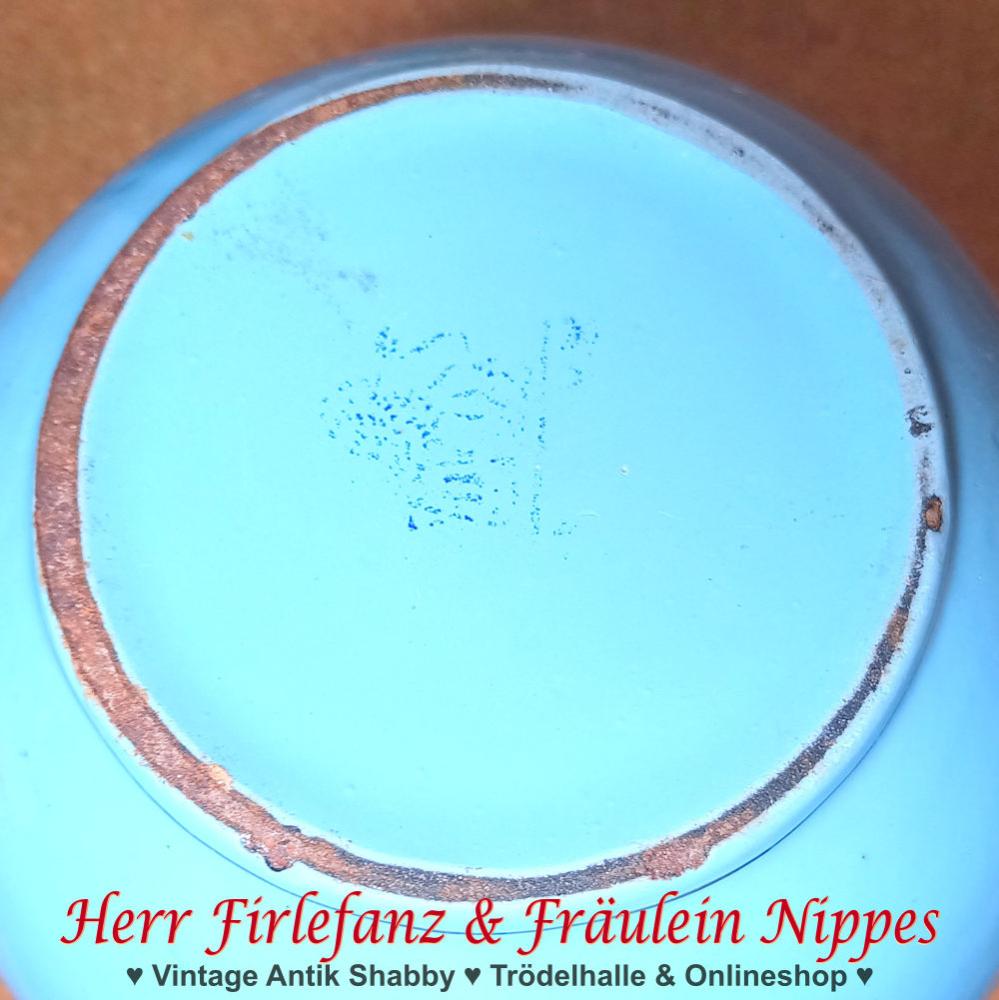 Vintage Emaille Vase / Krug 24cm