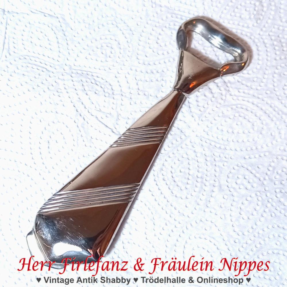 Kleiner silberfarbener Vintage Flaschenöffner Spatz  Vogel aus Metall Messing aus den 50er  60er Jahren der DDR