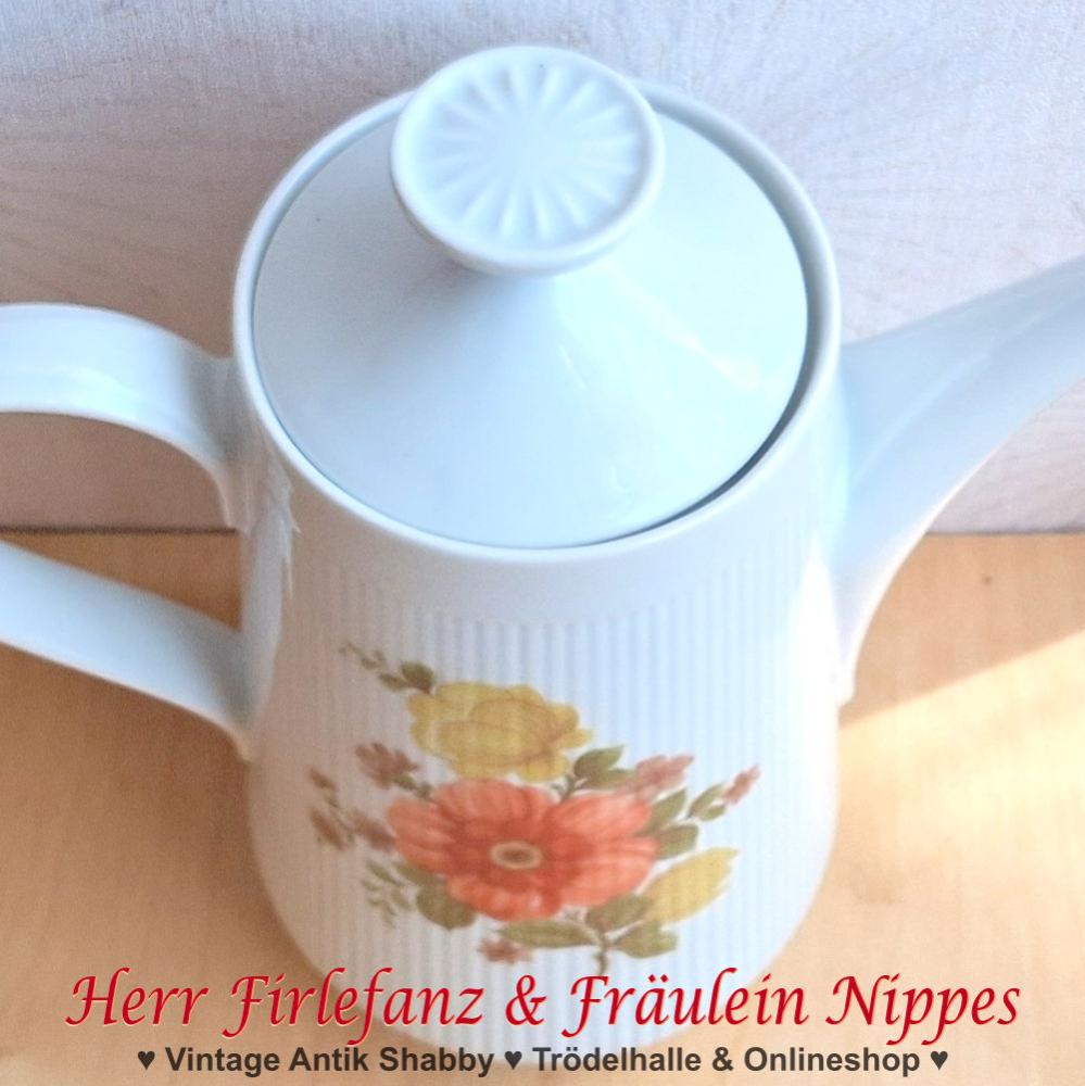 Kaffeekanne mit Blumen & Relief (Mitterteich, 1300ml)