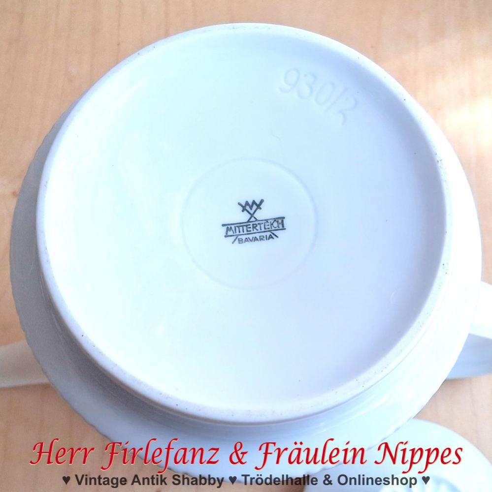 Kaffeekanne mit Blumen & Relief (Mitterteich, 1300ml)