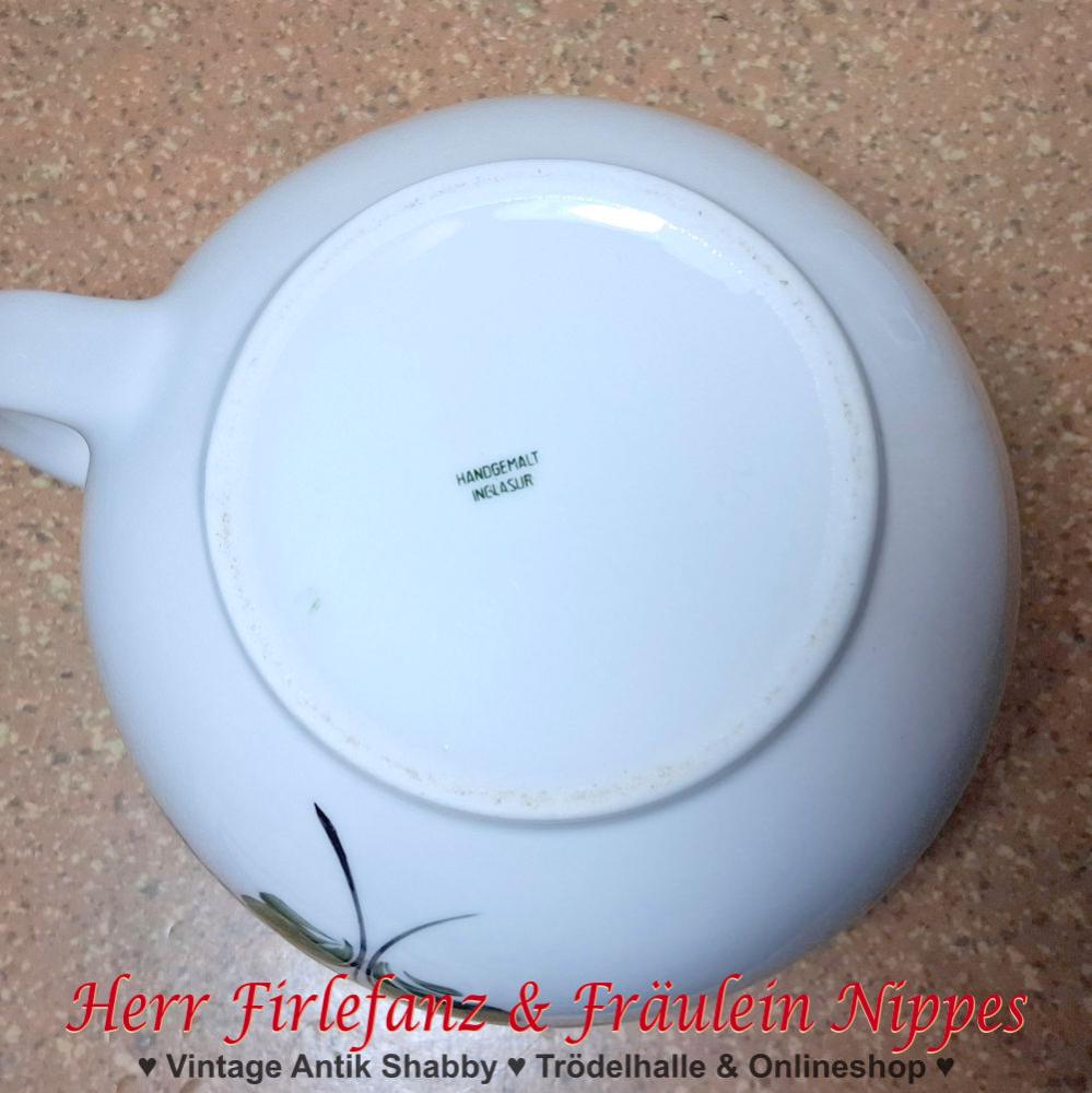 Keramik Kanne mit Blumen Dekor (1200ml)