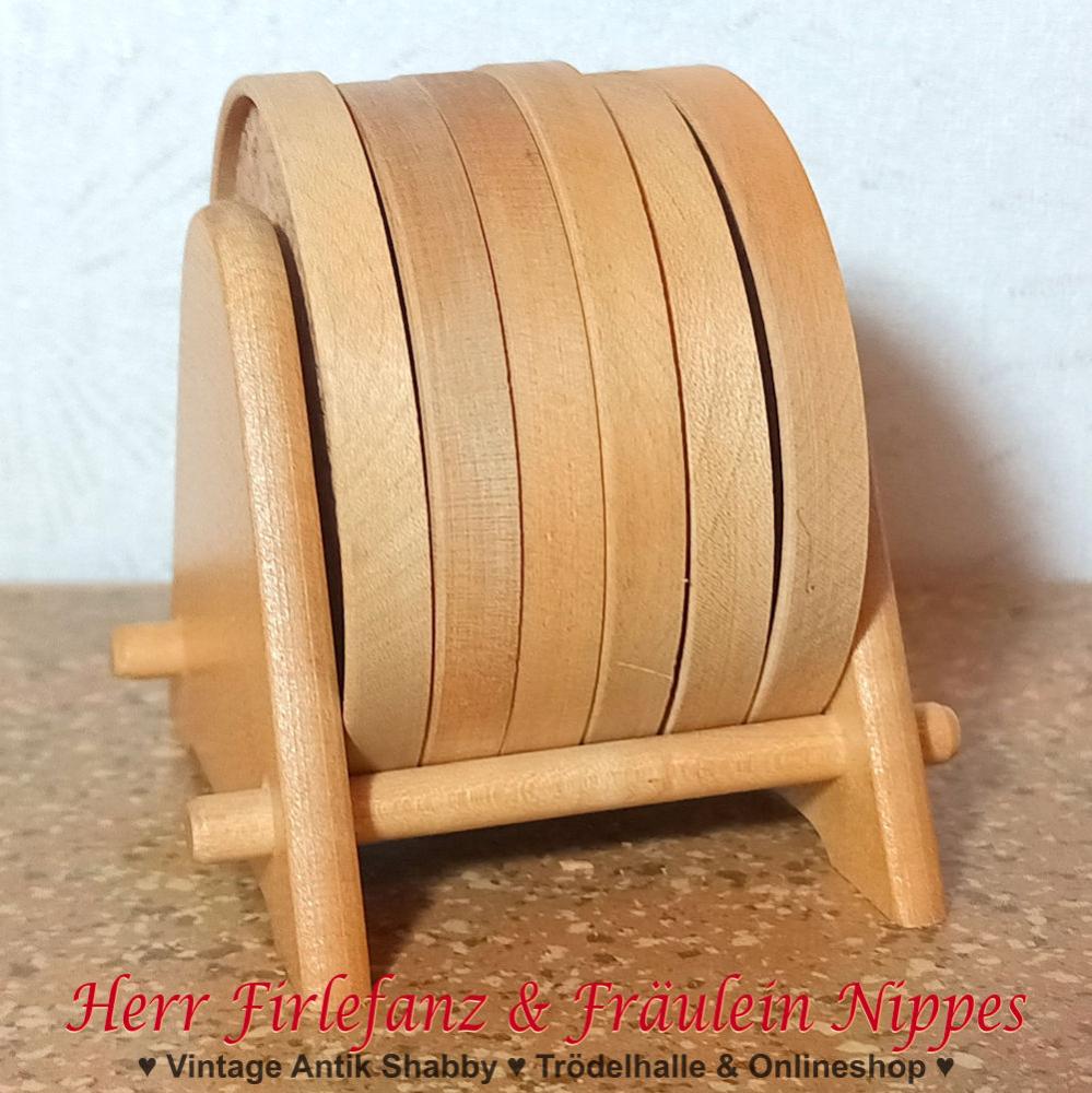 Vintage Untersetzer aus Holz & Kork